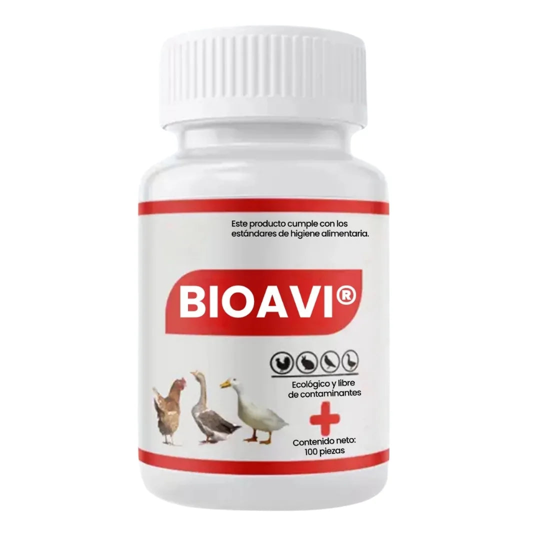 BIOAVI® FORMULA 100% NATURAL PARA ELIMINAR GRIPE EN POLLOS Y AVES/ BASE DE RAGALIZ Y DIENTE DE LEÓN