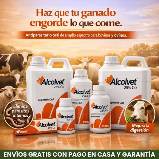 ALCOLVET® Desparasitario oral Albendazol 25% + cobalto B12 para bovinos y ovinos