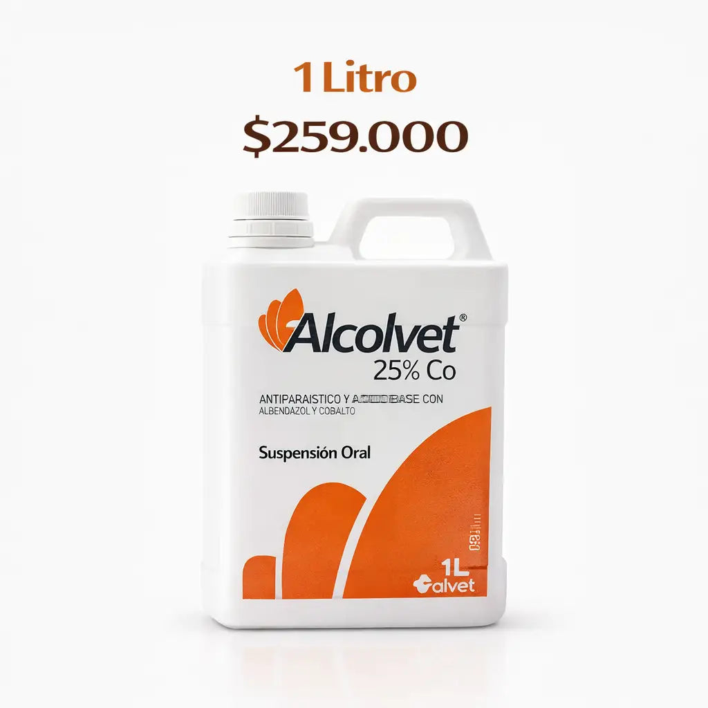ALCOLVET® Desparasitario oral Albendazol 25% + cobalto B12 para bovinos y ovinos