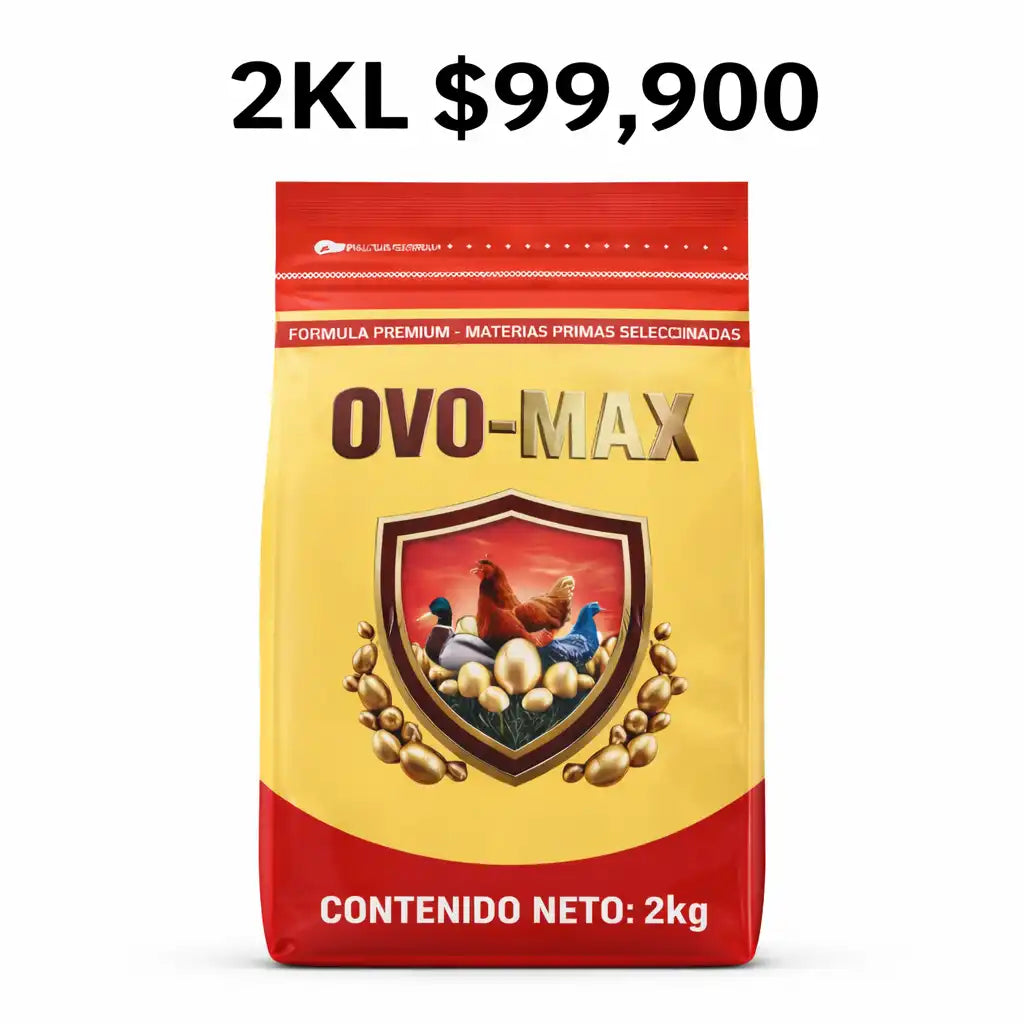 OVO-MAX® Suplemento natural para aumentar postura de huevos en granjas y galpones