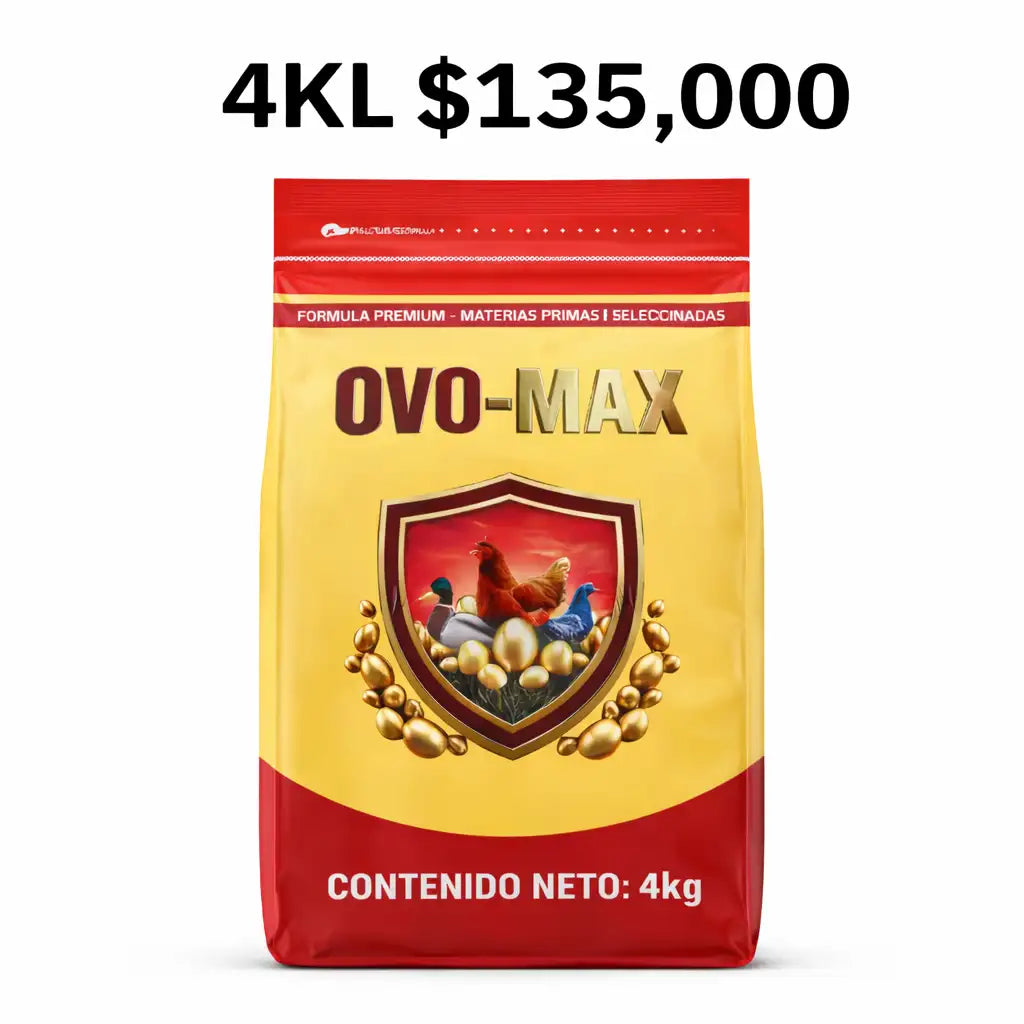 OVO-MAX® Suplemento natural para aumentar postura de huevos en granjas y galpones